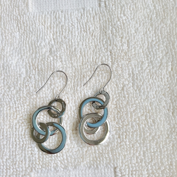 Silver earrings solid - Picture 3 of 4